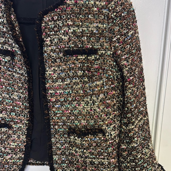 Women's Multicolor Tweed Jacket - Picture 6 of 7